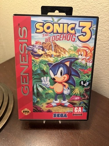 Sonic The Hedgehog 3 1994 Saga Genesis Game Works/Tested Complete Manual/Case