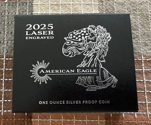 2025 PROOF AMERICAN SILVER EAGLE LASER ENGRAVED PRIVY 25EAL
