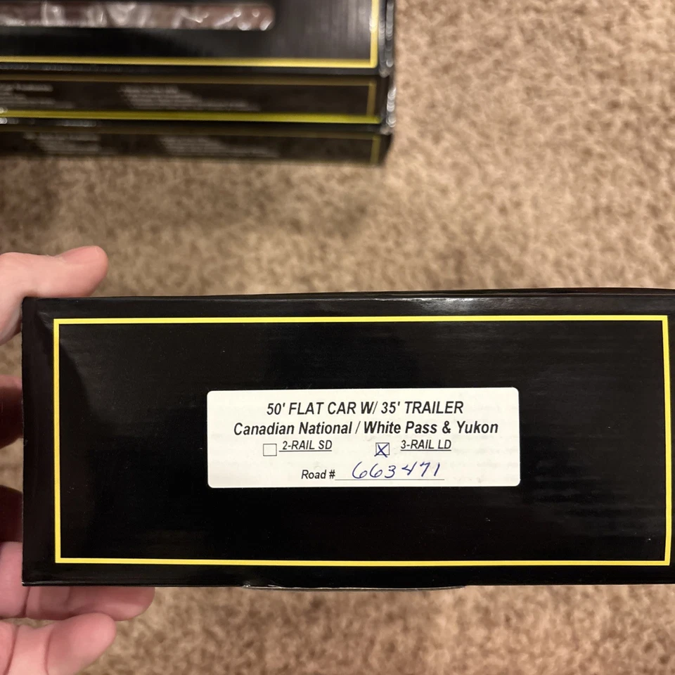 Weaver White Pass And Yukon Route Flatcar With Trailer NIB - Image 2 of 2