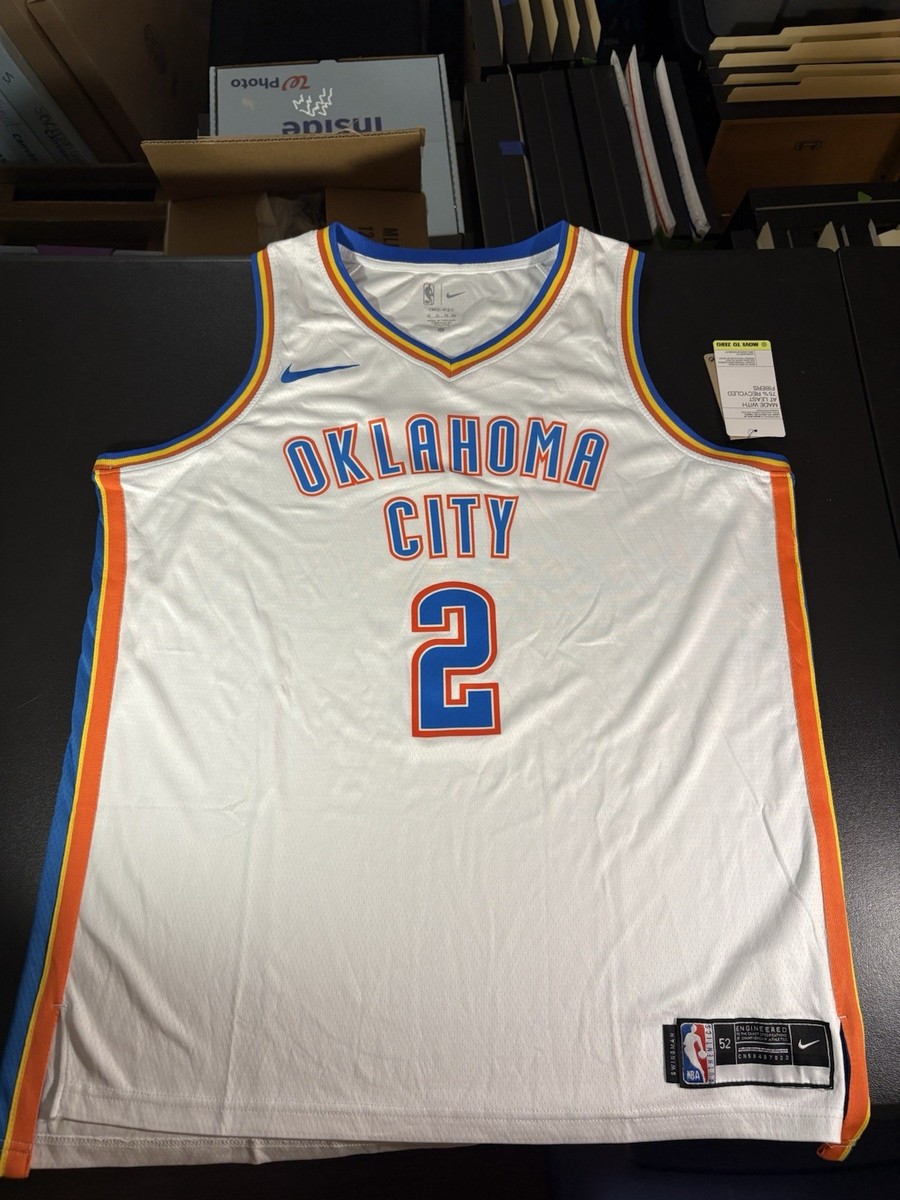Shai Gilgeous-Alexander Autographed OKC Thunder Signed Jersey NBA