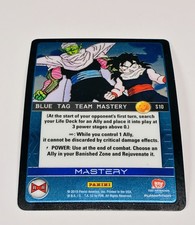 Dragon Ball Z DBZ TCG Panini Awakening Hi Tech S10 Blue Tag Team Mastery Card