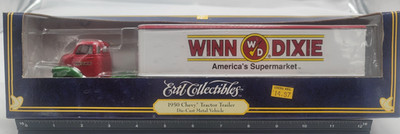 1995 ERTL Collectibles 1950 Chevy Tractor Trailer Diecast Winn Dixie Truck NIB