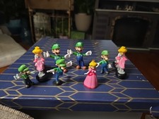 Nintendo Lot Mario Luigi Peach Jakks Super Mario Bros Lot Of 6 Fig Variants