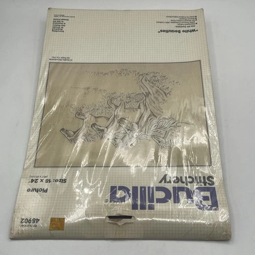 bucilla stitchery needlecraft kit 48902 white beauties cross stitch - Bild 7 von 9