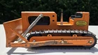 Vintage Tonka Giant Bulldozer Construction Vehicle Pressed Steel Orange 1960s