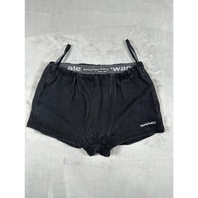 Alexander Wang SAMPLE Float Shorts Faded Black Elastic Waistband - No Size
