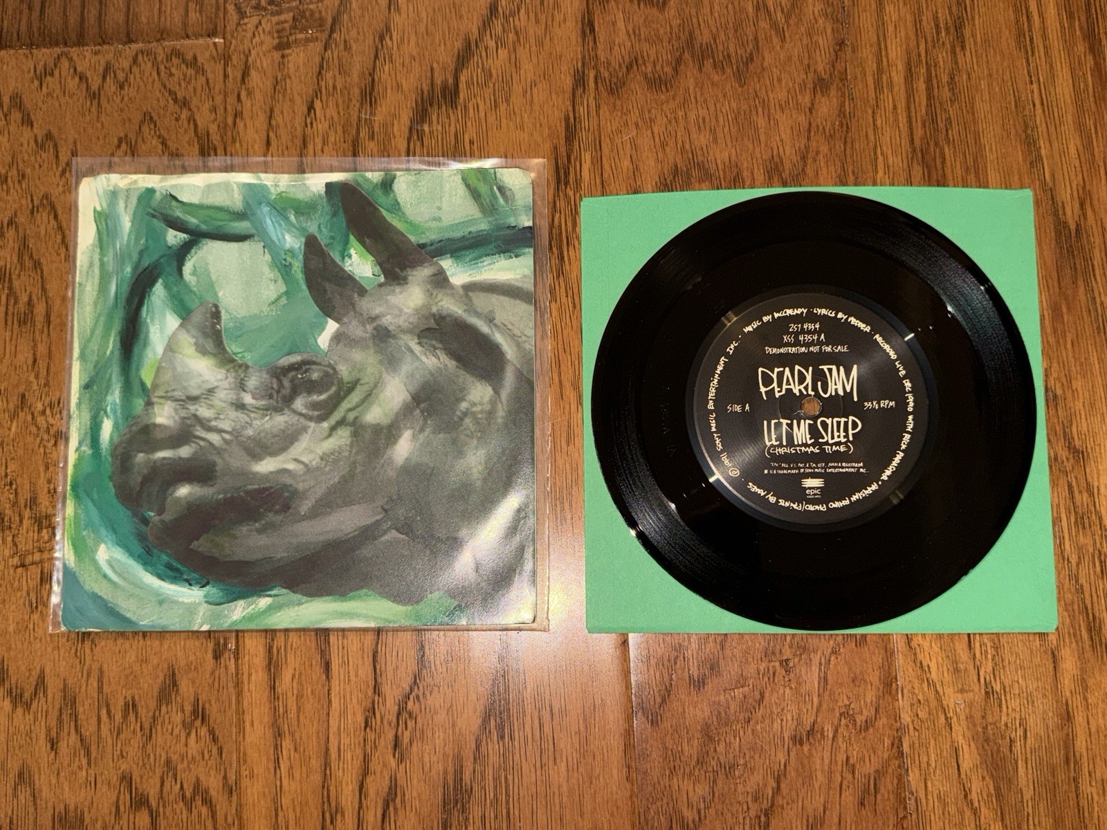 Pearl Jam Let Me Sleep Promo Xmas  7” 1991 US Vinyl, Disc Is NM-