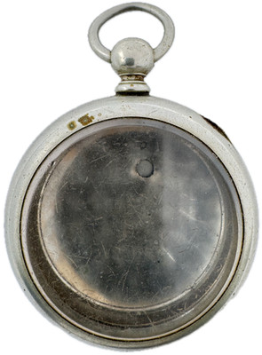 Antique 18s Keystone for Key Wind Open Face Pocket Watch Case for Key Silveroid