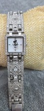 Beautiful Vtg Mickey Mouse Watch Features Rhinestone And New Battery
