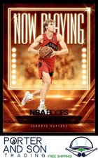 Gradey Dick RC Now Playing 2023-24 Hoops #4 Toronto Raptors Basketball Card