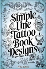 Minimalist Line Tattoos: A Collection of 1400 Elegant & Simple Tattoo Designs fo