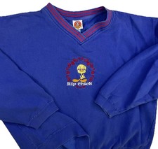 Looney Tunes Tweety Bird Sweatshirt Womens L Hip Chick Embroidered Vintage