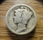 1918-D Mercury Dime - Actual Silver Coin Shown - Free Shipping & Tracking INV310