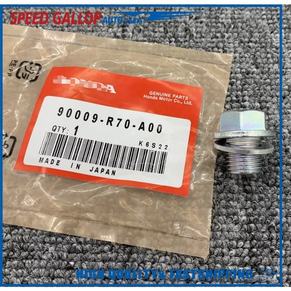 Para 2011-2016 Honda CR-Z plugue de parafuso de drenagem de panela de óleo do motor com arruela original x1 - Imagem 4 de 4