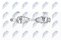 NTY NPW-HD-062 Antriebswelle Vorne Rechts FüR Honda