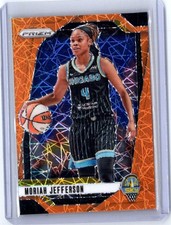 2024 Panini Prizm WNBA #131 Moriah Jefferson Orange Velocity Prizms