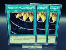 Yugioh Playset 3x Achtheits-Wasserlilie OP23 DE026/ Common/ NM/ Deutsch