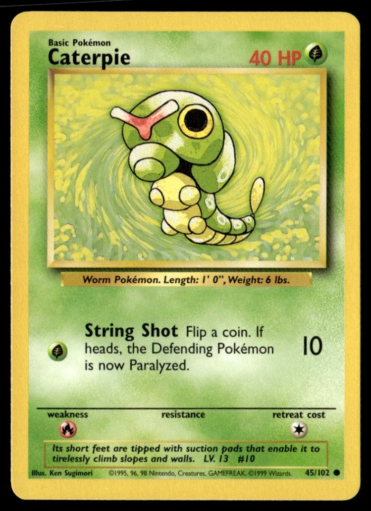 Caterpie Pokemon Card for sale