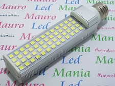 Lampe E27 LED PLC 220V 12W 52 SMD 5050 Blanc Froid Basse Consommation PAVIA