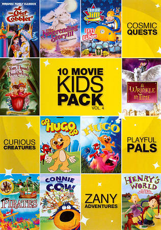 10 Movie Kids Pack Vol 4 (DVD 2-Disc Set) Never Ending Story, Thumbelina, more - Afbeelding 1 van 1