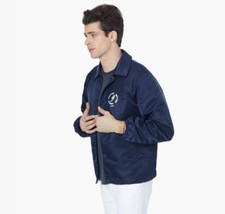 Nwt $398 Mother Brand Coach "whistleblower" Throwback Jacket Navy Sz Small