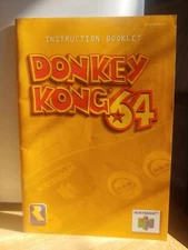 Vintage 1999 DONKEY KONG 64 Nintendo N64 Game Instruction Manual Booklet **ONLY*