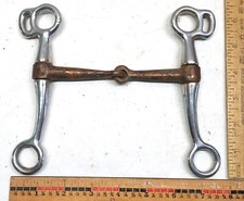 Tom Thumb Snaffle Horse Bit - Copper Mouth - 4 " Port - 1228234