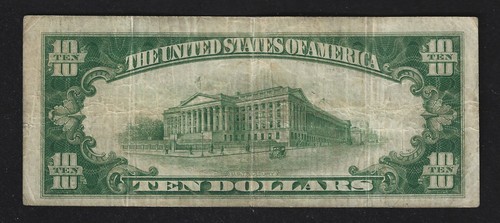 Freeport, NY, #7703, $10.00, 1929 T-1, VF, The F.N.B & T.C of”, 61 NotesReported - Picture 2 of 4