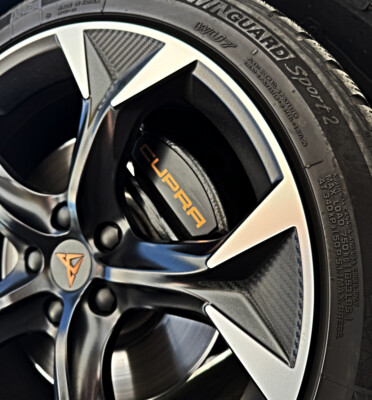 Carbon decor set for 4 alloy rims 19'' inch Cupra Formentor Leon VZ VZ5 VZ310