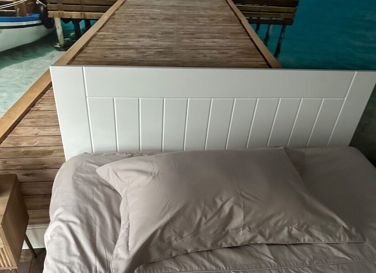 Marks & Spencer Hastings White Wooden Headboard Double eBay