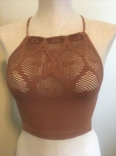 BKE Women Brown Sports Bra Size XS