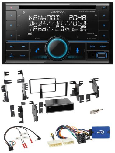 Kenwood CD 2DIN DAB USB Kierownica Bluetooth Radio samochodowe do Nissan Tida od 2008 roku Tita - Zdjęcie 1 z 9