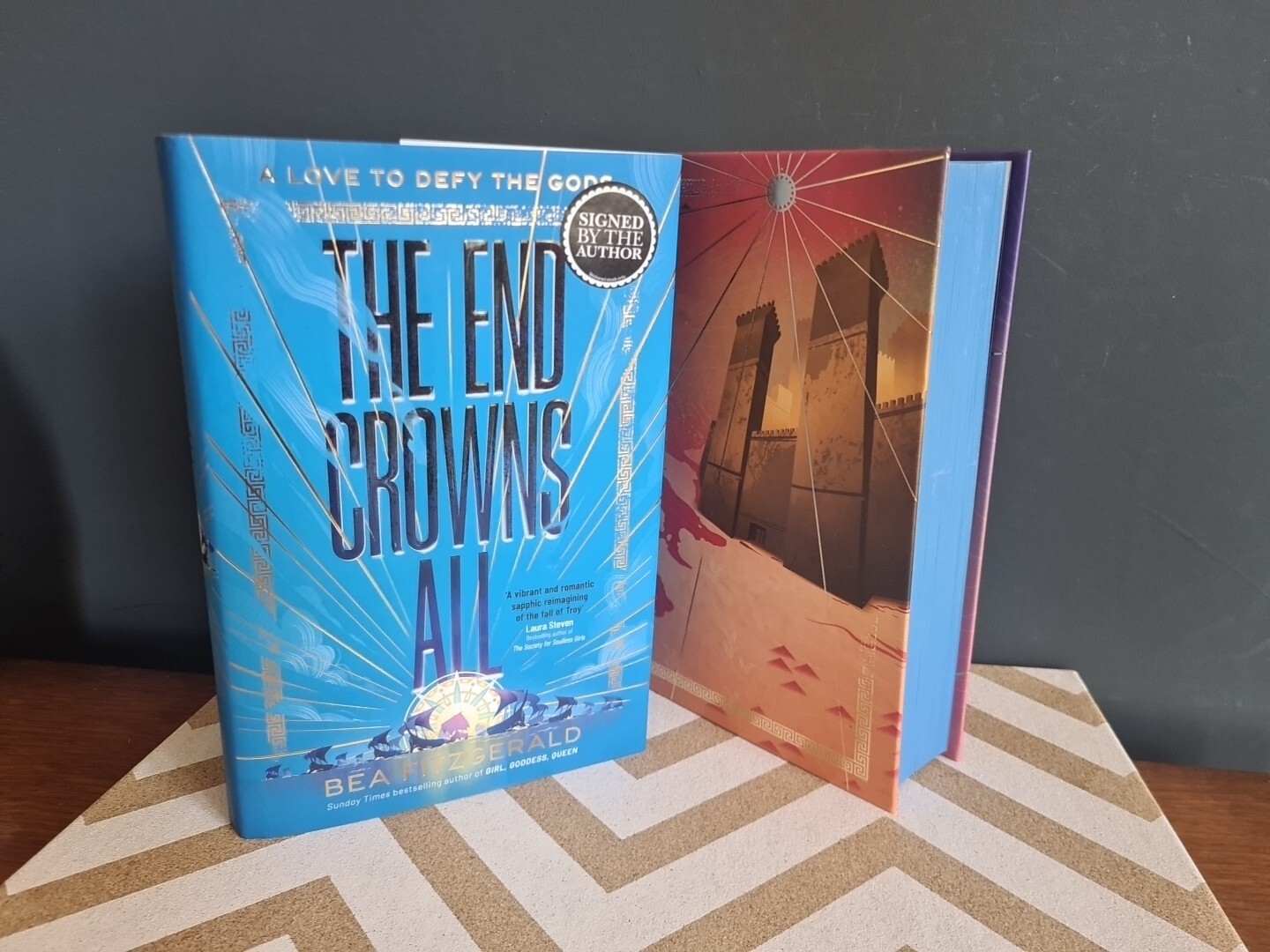 SIGNED - The End Crowns All By Bea Fitzgerald Sprayed Edges New 1st Edition HB