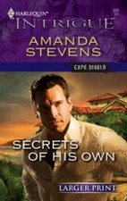 Secrets Of His Own by Amanda Stevens Harlequin Large Print Paperback Very Good