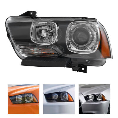 For 2011-2014 Dodge Charger Headlight Xenon/HID Headlamp w/Bulb Left Driver Side