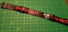 In N Out Burger Lanyard Neon Arrow Logo / Cross Palm Trees Discontinued New INO