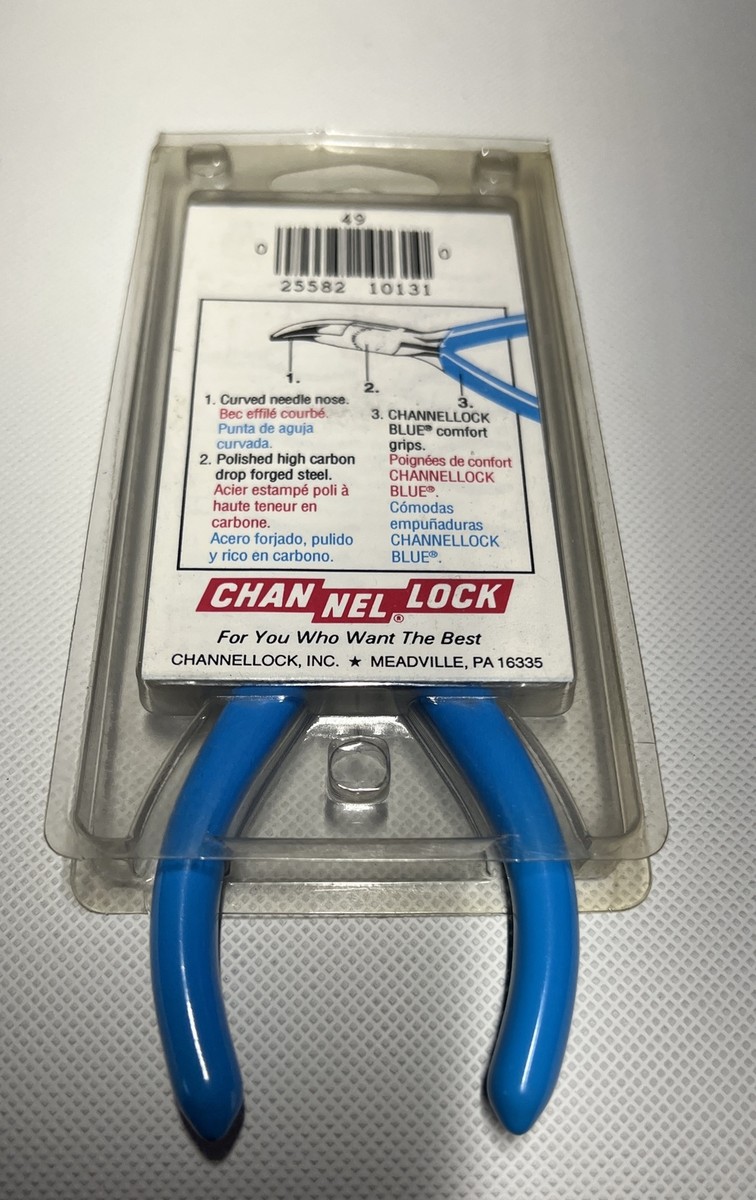 Channel Lock 49 Little Champ Curved Needle Nose Pliers USA New