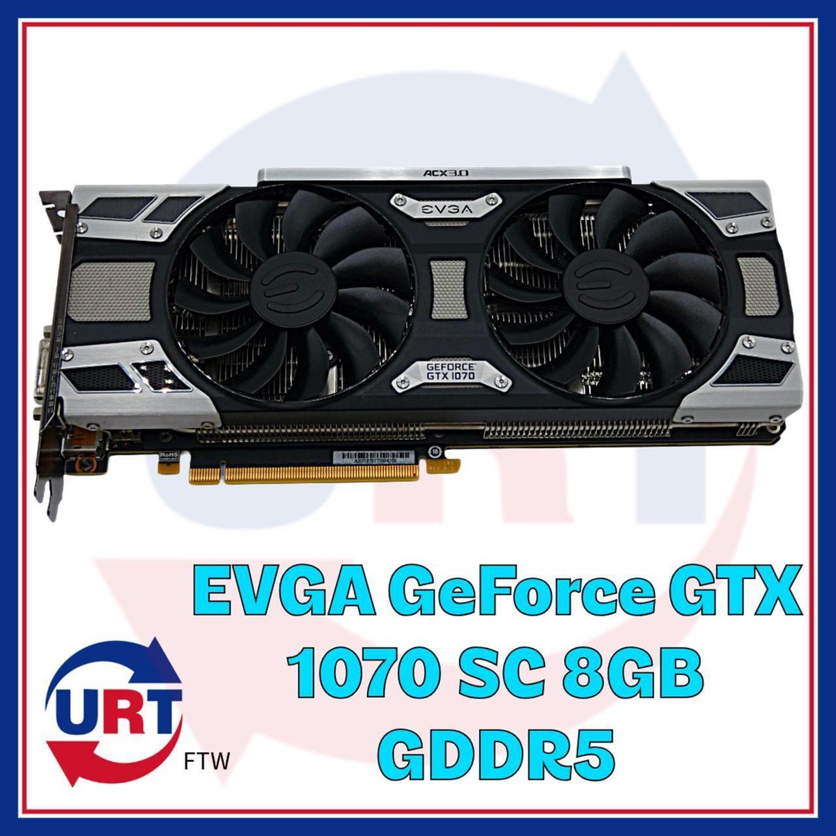 EVGA GeForce GTX 1070 SC 8GB GDDR5 Graphics Card (08G-P4-6173-KR