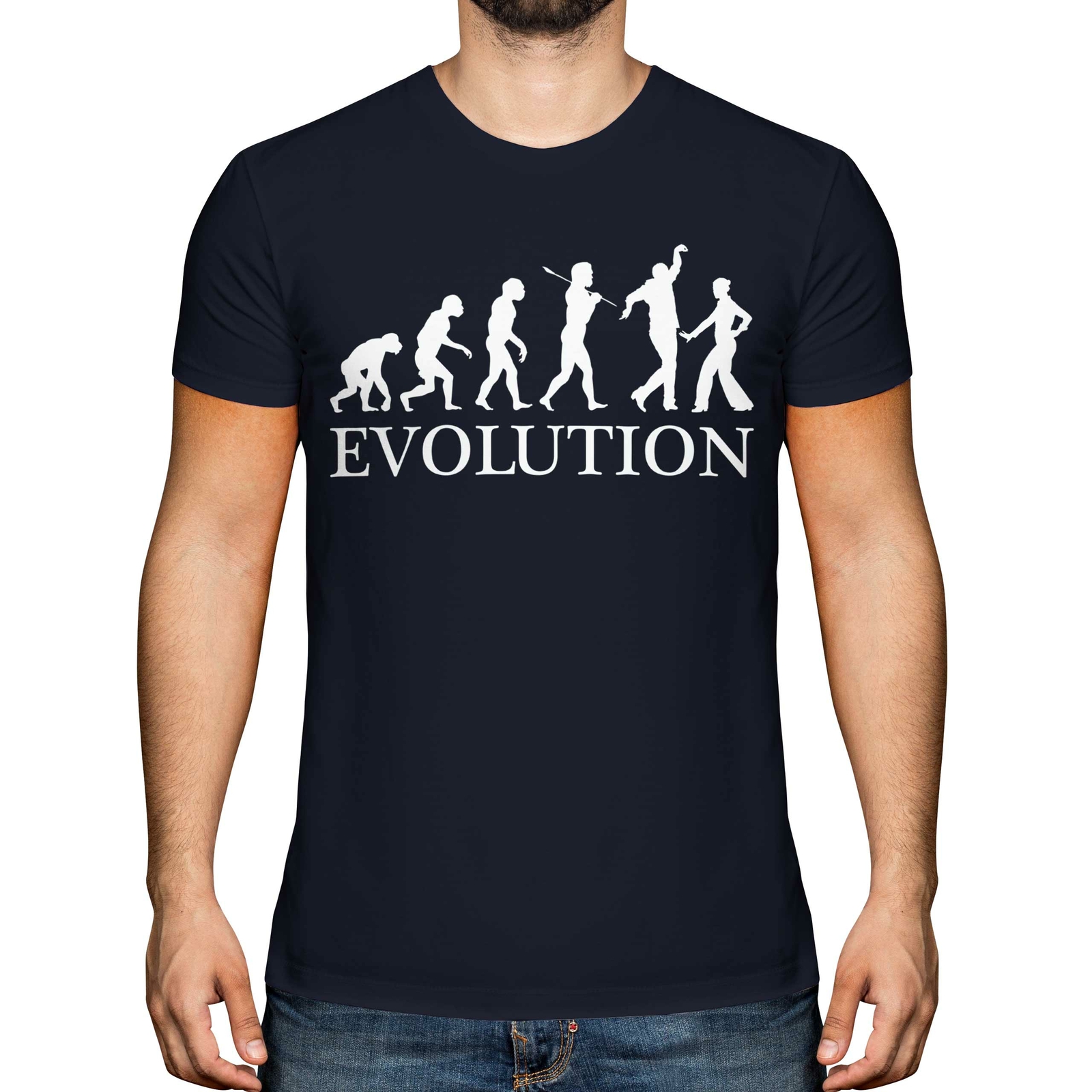 CAMISETA BAILE FLAMENCO EVOLUCIÓN DEL HOMBRE HOMBRE CAMISETA TOP REGALO ROPA