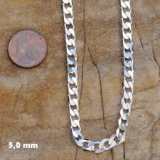 Panzerkette Silberkette Collier 925 Sterlings...