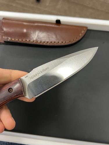 Benchmade 180 Outbounder 440C McHenry & Williams w/ Leather Sheath - Picture 7 of 10