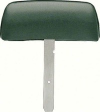 69 Camaro Firebird Headrest Assemblies Straight Bar Dark Green Pair USA Made