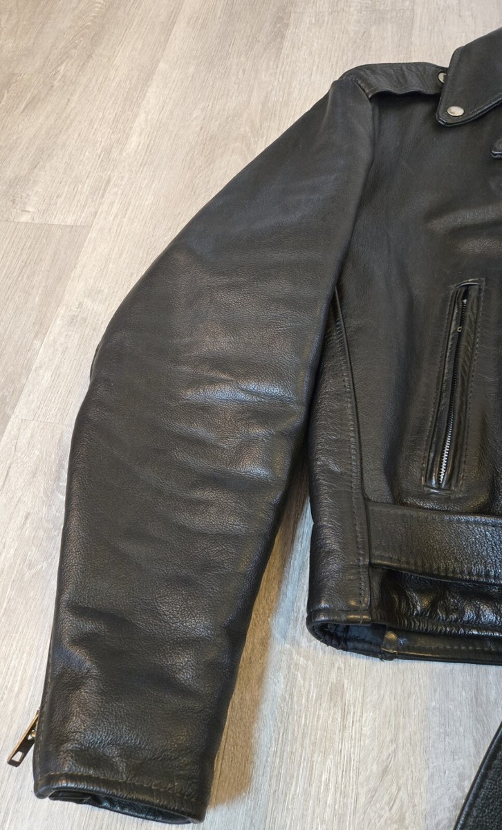 Vintage Leather Jacket Men's XL Black Rat Fink Motorcycle Vintage Leather Jacket Men's XL Black Rat Fink Motorcycle