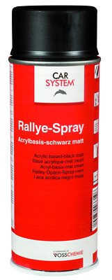 1x Spraydose 400ml 1K Carsystem Rallye Spray Schwarz Matt Autolack Lackpoint !