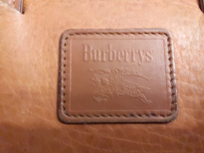 VINTAGE BURBERRY LEATHER BRIEFCASE WORKING LOCK WITH ORIGINAL KEY