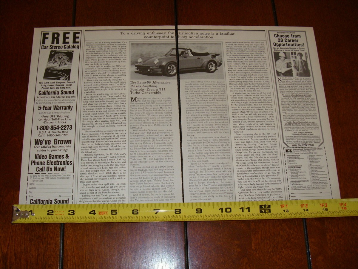 1983 PORSCHE 911SC ORIGINAL ARTICLE | eBay