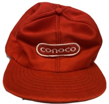 Vintage Conoco SnapBack Farmer Trucker Red Adjustable Hat