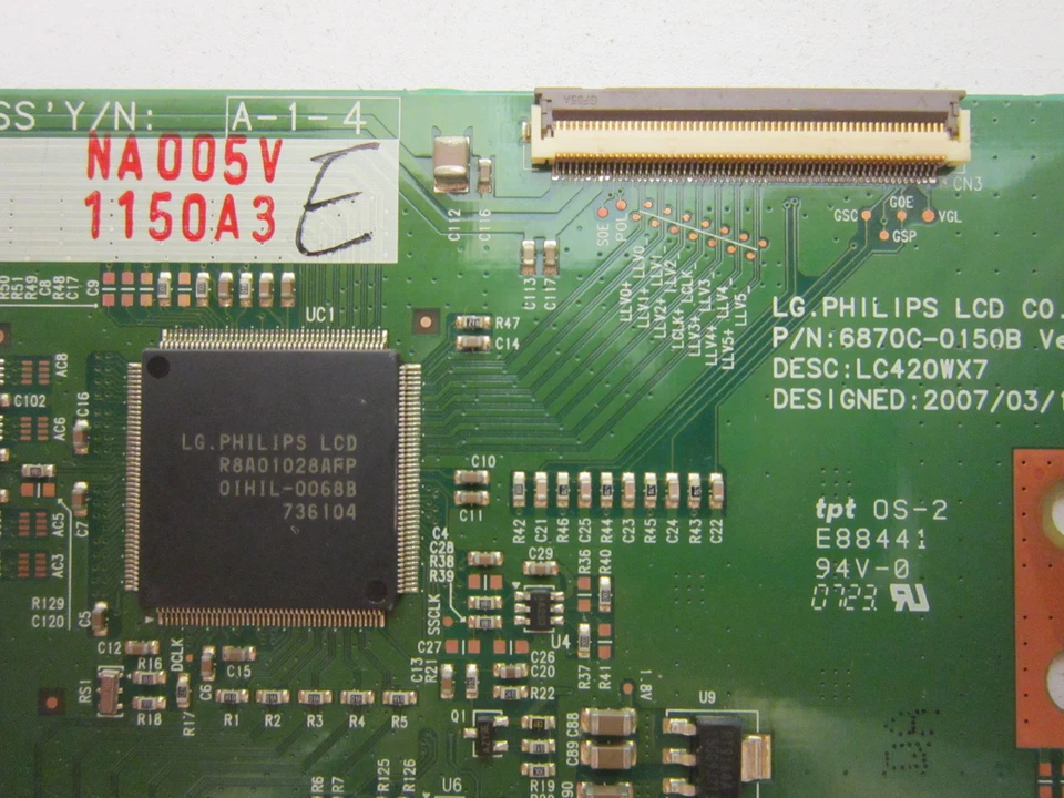 Placa T-Con Philips 42PFL5332D/37 Vizio Polaroid (6870C-0150B) 6871L-1150A Foto 2 de 2