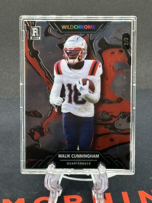 2023 Wild Card WildChrome Malik Cunningham Silver Parallel RC 2/3 #WCP-PR