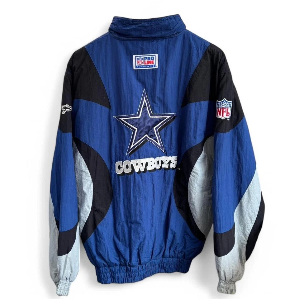 Chaqueta acolchada Reebok Pro Line NFL Dallas Cowboys vintage de los 90 Foto 2 de 3